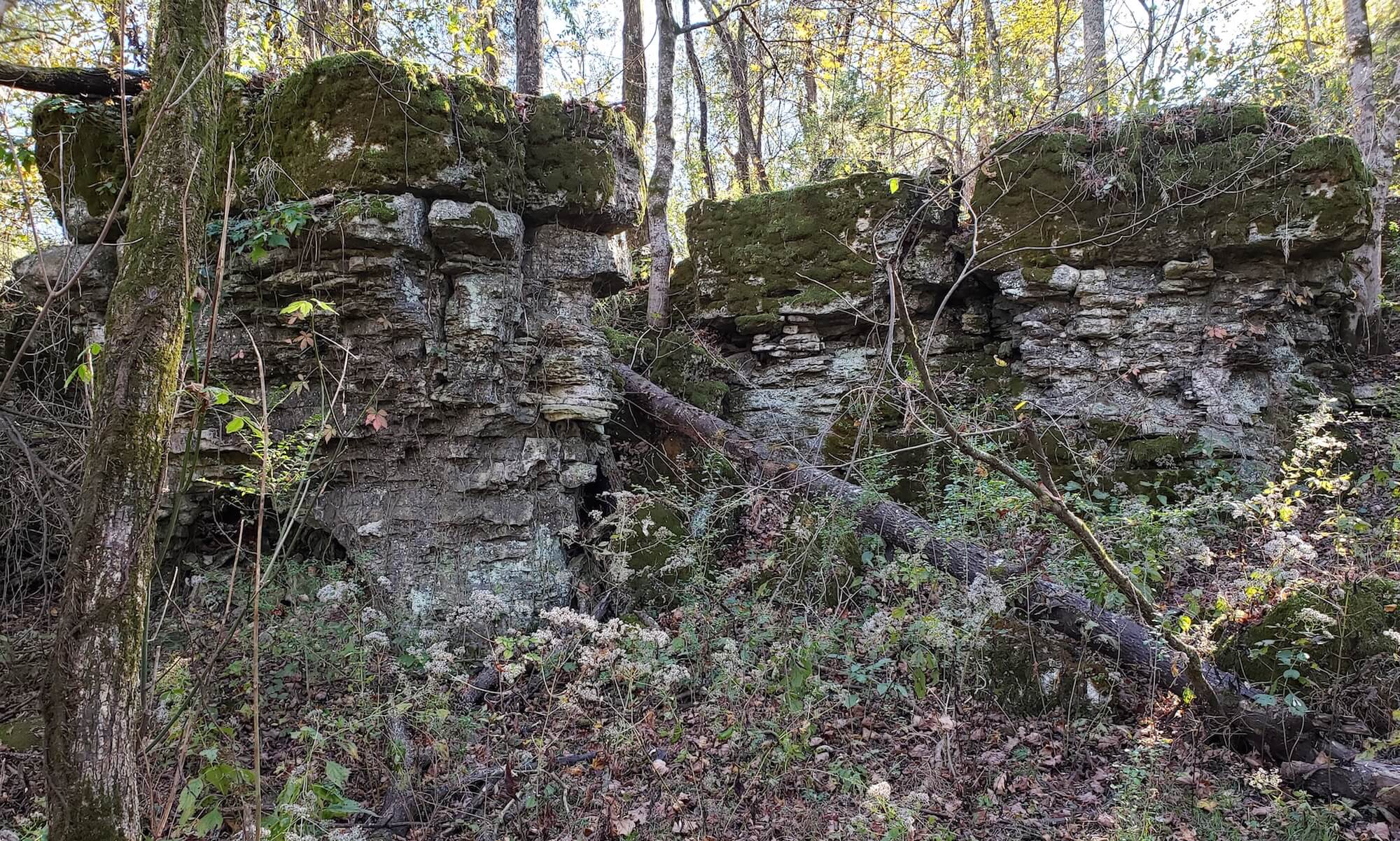 Engineered Spirits - Limestone towers above the Berry Road