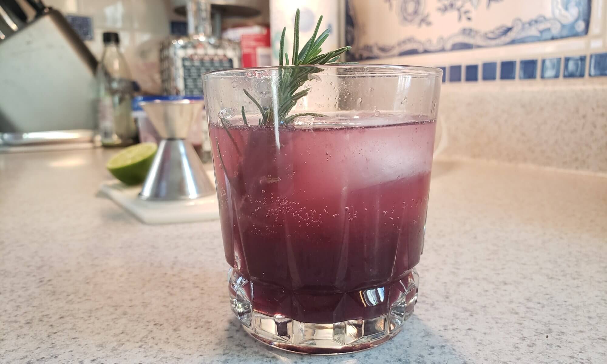 Our fabulous Fox Grape Gimlet cocktail